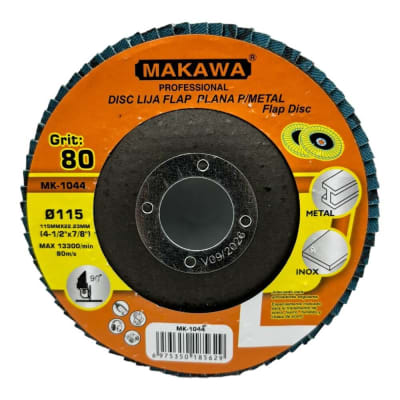 Disco Flap Traslapado 115mm G80 Zirconio MK10441