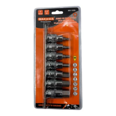 Juego de Dados Punta Hexagonal 7pcs MK1059