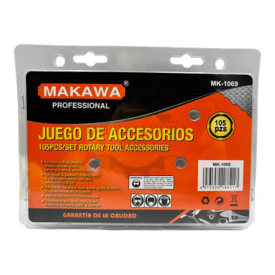 Set de accesorios para minitorno Dremel 105pcs Mk1069