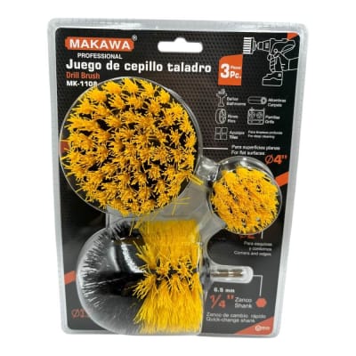 Set De Cepillo De limpieza Para Taladro 3pcs Mk11081