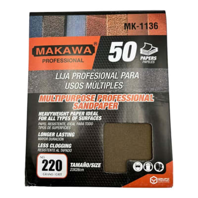 Lija de Papel Para Madera P220 50 unidades MK11361