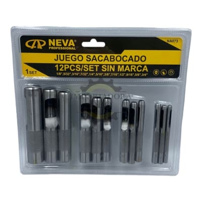 Juego de Sacabocado golpe 12 piezas Na073