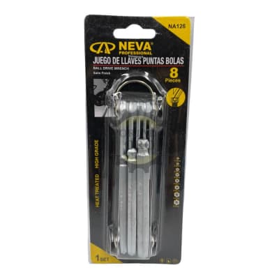 Juego de llave allen bola 8 piezas Na1261