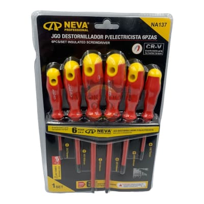 Juego de destornilladores electricos 6 piezas Na1371