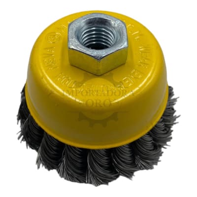 Escobilla copa de acero trenzada 3