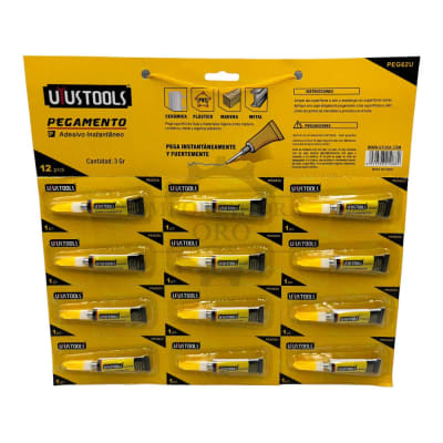 Pegamento instantáneo 12pcs Peg62u1