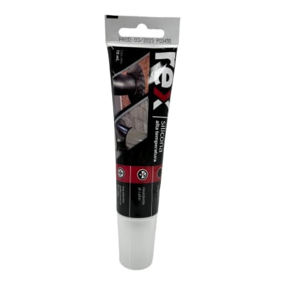 Silicona Alta Temperatura Negro Pomo 70ml 30335