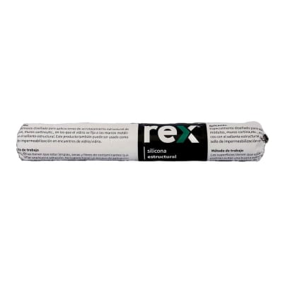 Silicona Estructural Negro 600ml REX30425