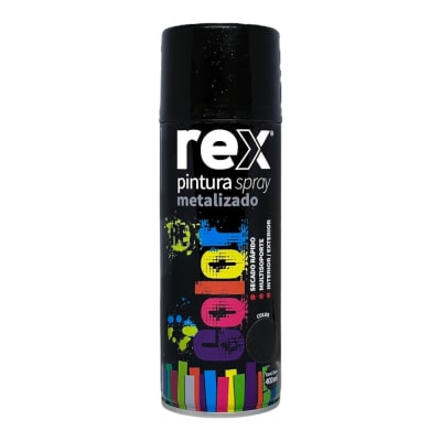 Pintura Spray Metálico Negro 400ml 600271
