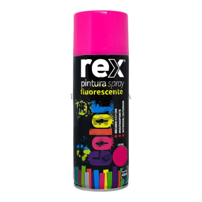 Pintura spray fluorescente rosa 400ml