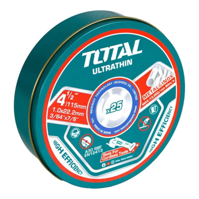 Disco de Corte 115mm para metal acero Inoxidable 25 unidades TAC11011525