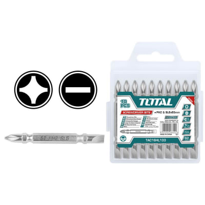 Juego puntas phillips 10pcs Ph2 65MM TAC16HL1331