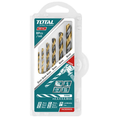 Juego de brocas 6pcs para metal HSS TACSD06051