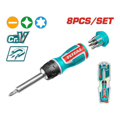 Set de destornillador rachet 8pcs TACSD30086
