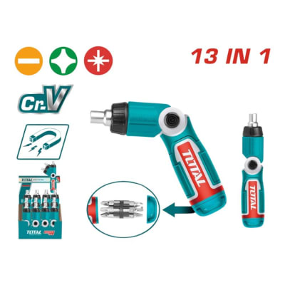 Juego destornillador de trinquete 13 en 1 TACSD301361