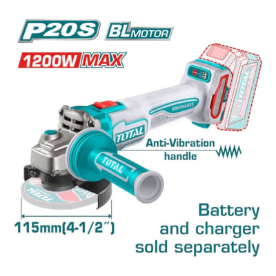 Esmeril Angular Inalambrico 20v 115mm 1200w TAGLI212025