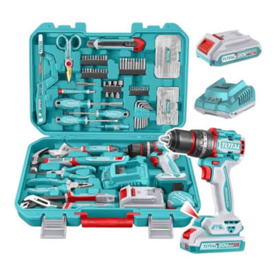 Kit Taladro Inalamb impacto con 166pcs THKTHP41667