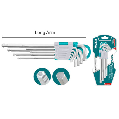 Juego Llave Allen Punta Bola 9pcs L THT106291