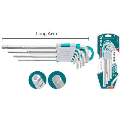 Juego Llave Allen Punta Bola 9pcs XL THT106292