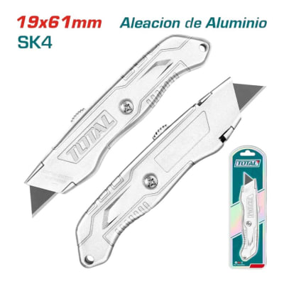 Cuchillo Cartonero 19x61mm de aluminio THT511615
