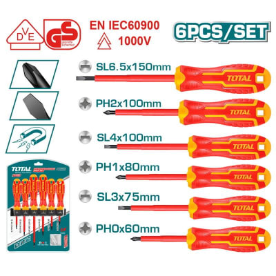 Juego destornillador electricista 6pcs THTIS5661