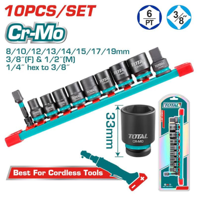 Juego Dados Impacto 10 piezas 3/8?dr. THTISD381041