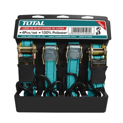 Set eslinga cinta de amarre con ratchet 4pcs THTRS0654561