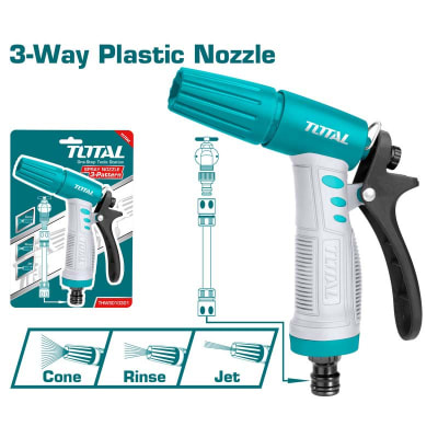 Pistola de riego plástico 3 funciones THWS0103011