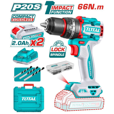 Taladro de Impacto Inalámbrico 13mm 20V 66nm TIDLI20668