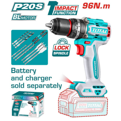 Taladro Inalambrico de Impacto 13mm 20v 96nm TIDLI209681