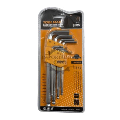 Juego de llave allen M 9 piezas Tmk190321