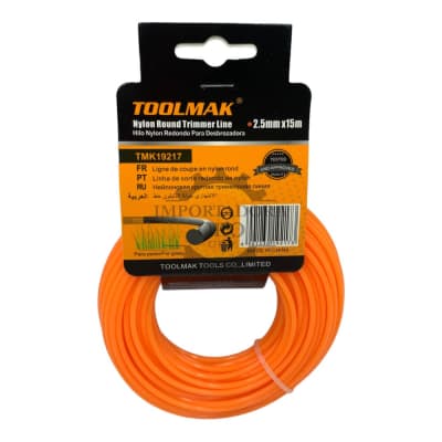 Nylon orilladora 2.5mmx15mt Tmk192171