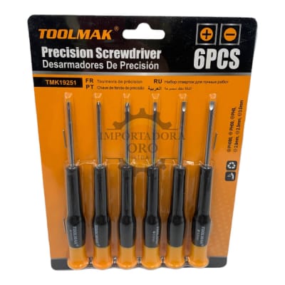 Set de Destornillador 6 piezas Tmk192511