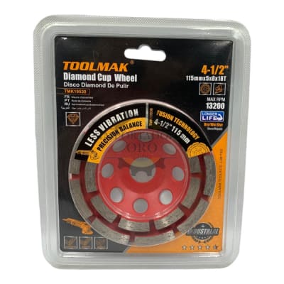 Disco diamantado doble 115mm rojo Tmk19530