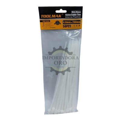 Amarra Plastica 4.8x200 Blanca Tmk195621