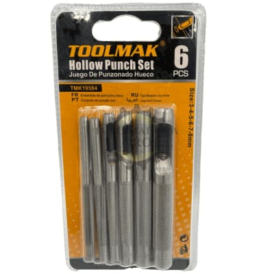 Juego sacabocado golpe 6 piezas Tmk195841