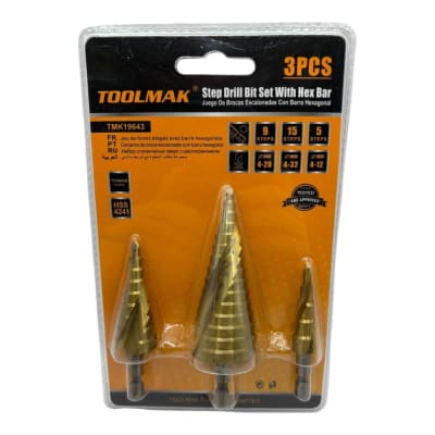 Broca conica 3 piezas Tmk196431