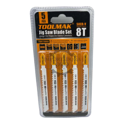 Hoja caladora 8T para madera 5 piezas Tmk19669