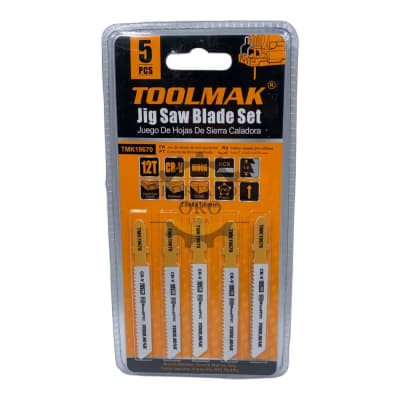 Hoja caladora 12T para madera 5 piezas Tmk196701
