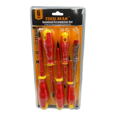 Set Destornillador Electricista 6pcs Tmk19699