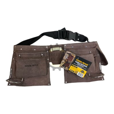 Coleto de Cuero doble cafe oscuro Tmk198311