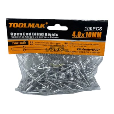 Remache 4x10mm 100 unidades Tmk198721