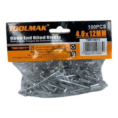 Remache 4x12mm 100 unidades Tmk198731