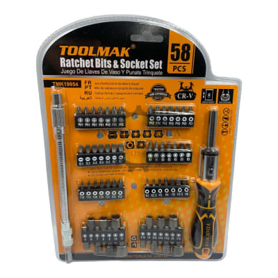 Set de puntas y chicharra 58 Piezas Tmk199541