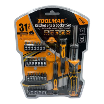 Set de puntas y chicharra 31 piezas Tmk199551