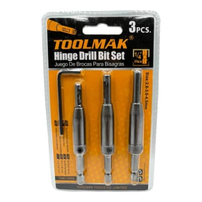 Juego de brocas para Bisagras 3Pcs Tmk199861