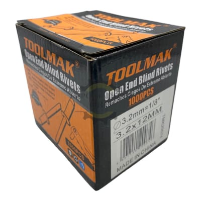 Remache 3.2x12mm 1000 unidades tmk20074