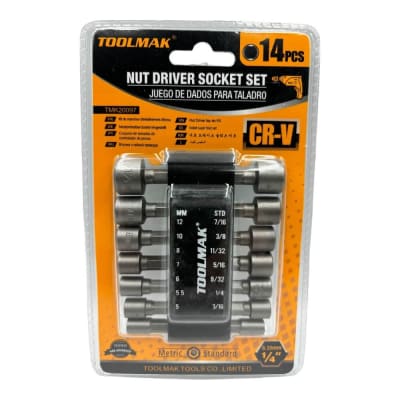 Set de dados para taladro 14pcs Tmk20097