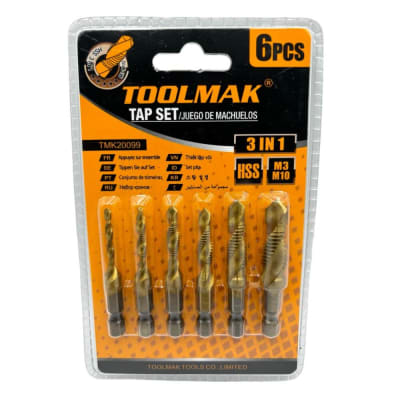 Set de broca terraja macho 6pcs TMK200991