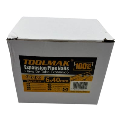 Tarugo clavo 6x40mm 100 unidades TMK20194